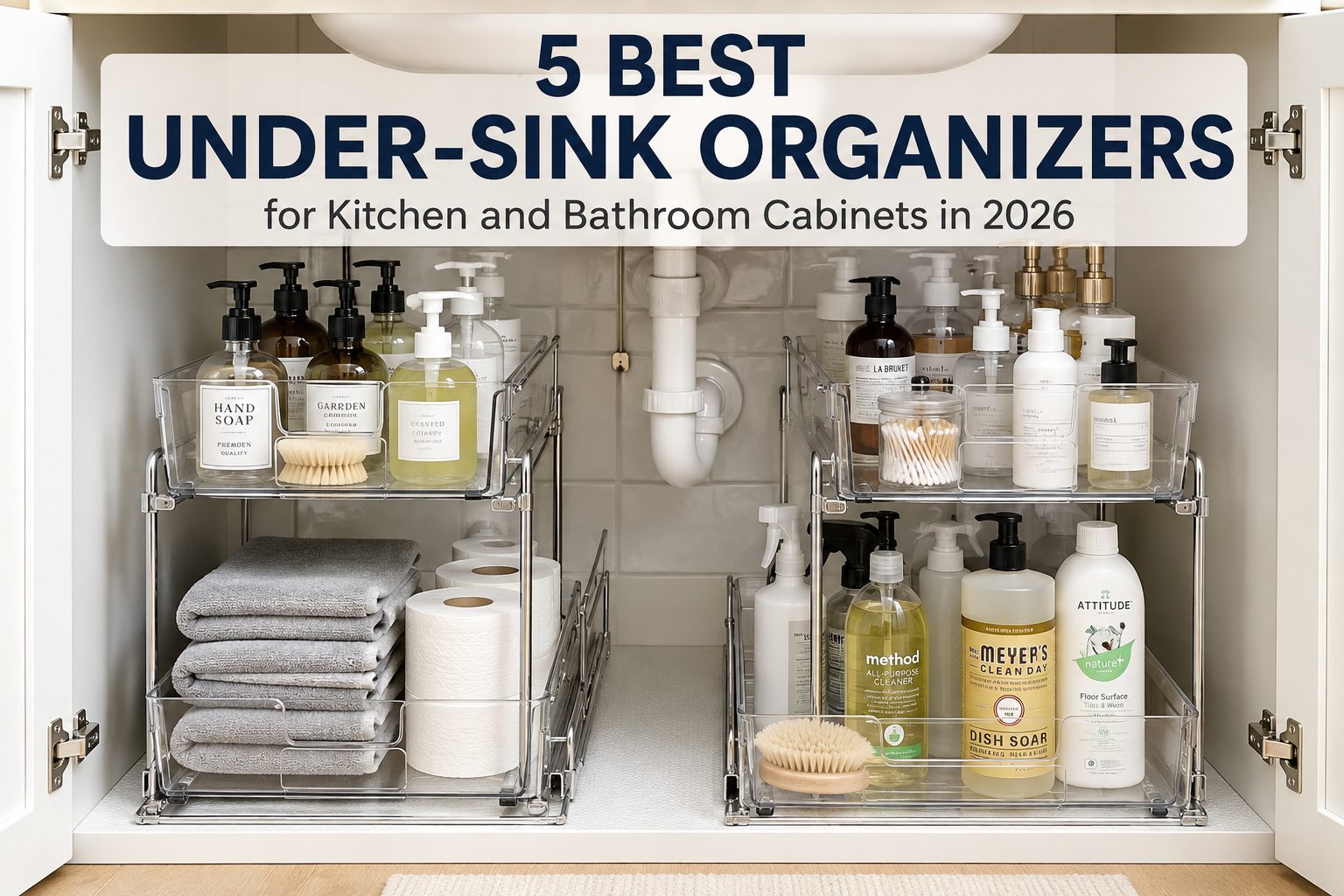 5 Best Under-Sink Organizers for Kitchen and Bathroom in 2026